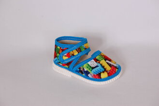 Textilné sandálky s uzavretou špicou - lego